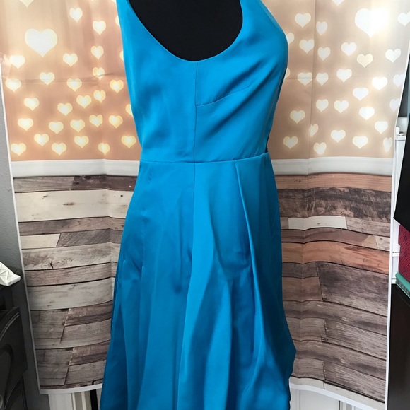 Zac Posen Dresses Slip Teal Womens Dress Size 6 - Picture 4 of 5